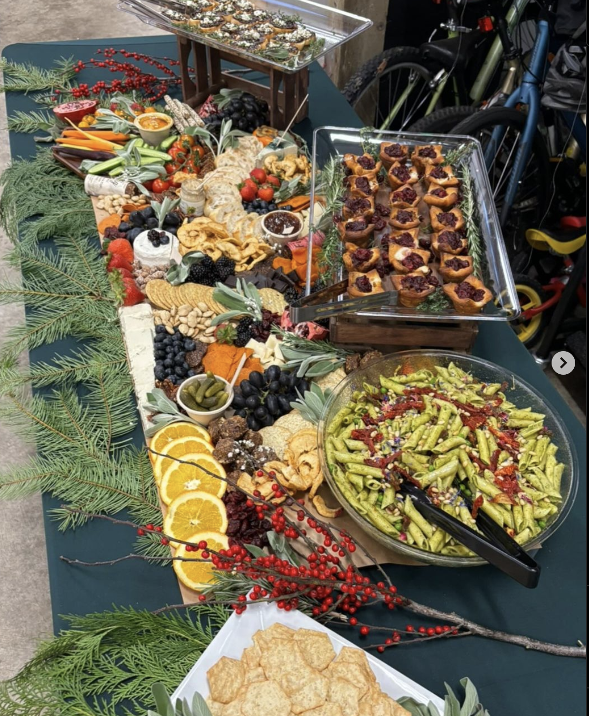 The Hungry Herbivore catering spread